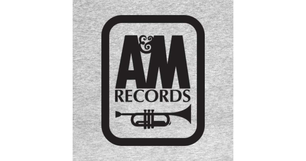 A&M RECORDS T-SHIRT Defunct Record Label Shirt - Grey Version - A And M Records - T-Shirt ...